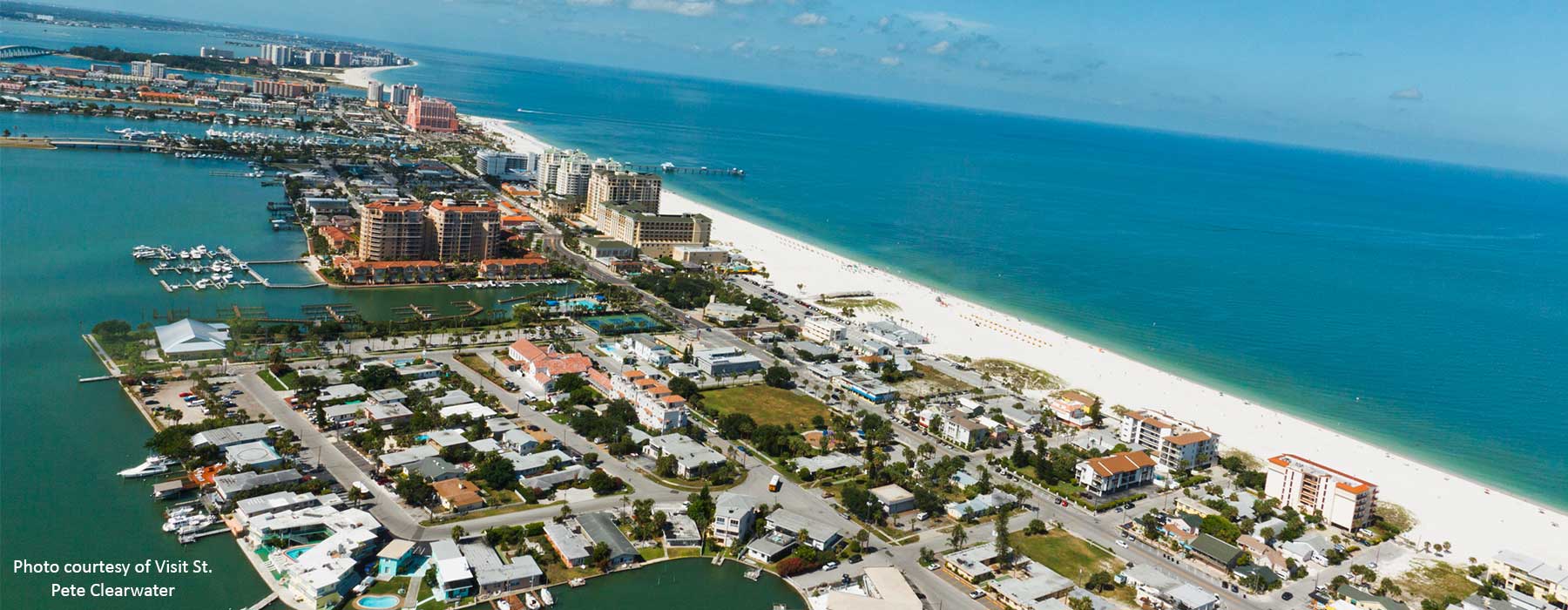 Aerial View of Clearwater Beach
